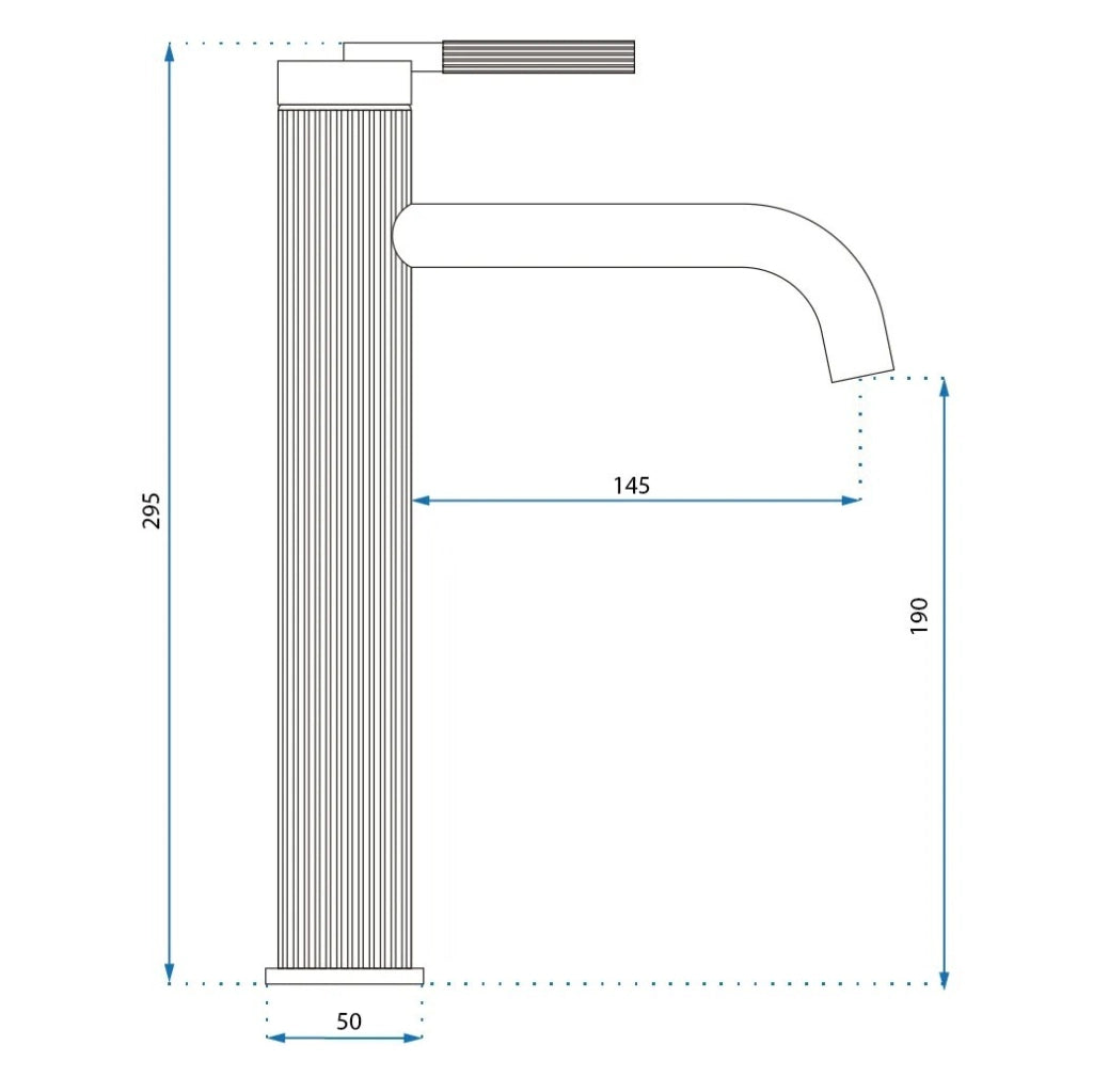 Rubinetto Da Lavabo Rea Argon Gold High