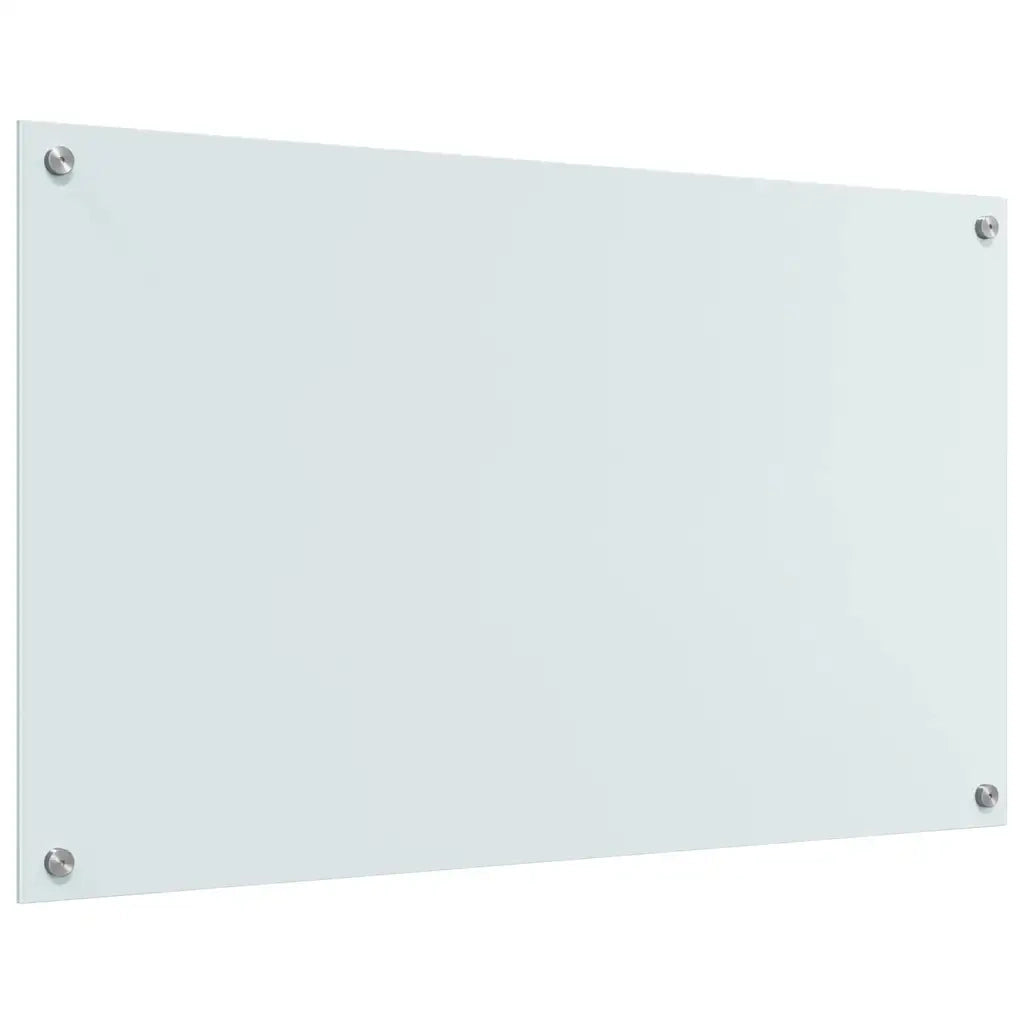 Schienale da cucina 2 pcs Bianco 100 x 60 cm vetro temperato 3415529