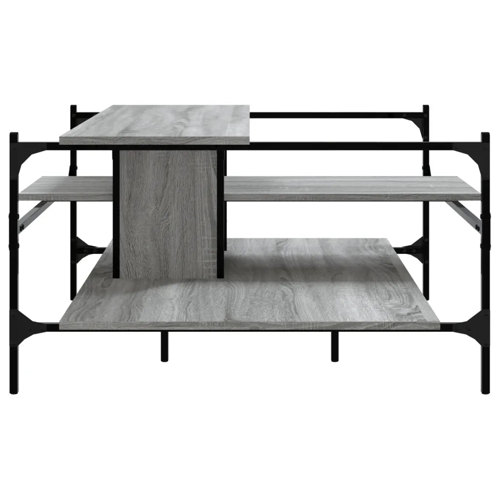 Tavolino Salotto Grigio Sonoma 100x100x48,5cm LegnoÂ Multistrato