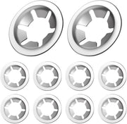 Anello di chiusura 10 pezzi - Acciaio inossidabile 304 A2 - Starlock/Borghi di chiusura - Anelli di chiusura - Resistente alla corrosione - Per ammortizzazione vibrazioni