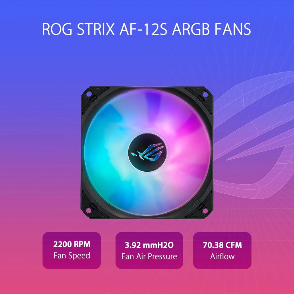 ROG Strix LC III 360 ARGB, dissipatore di liquidi per CPU all-in-one con blocco dell'acqua ruotabile a 360°, pompa Asetek V2 di 7a generazione, ventole ARGB ROG Premium, Aura Sync, Nero
