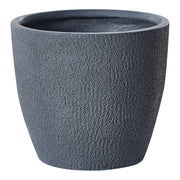 Vaso da fiori in argilla grigio 46 x 46 x 46 cm per interni ed esterni resistente alle intemperie