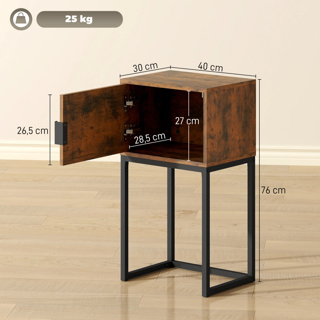 Tavolo consolle ¨C zephmum ¨C Rustico marrone 40x30x76