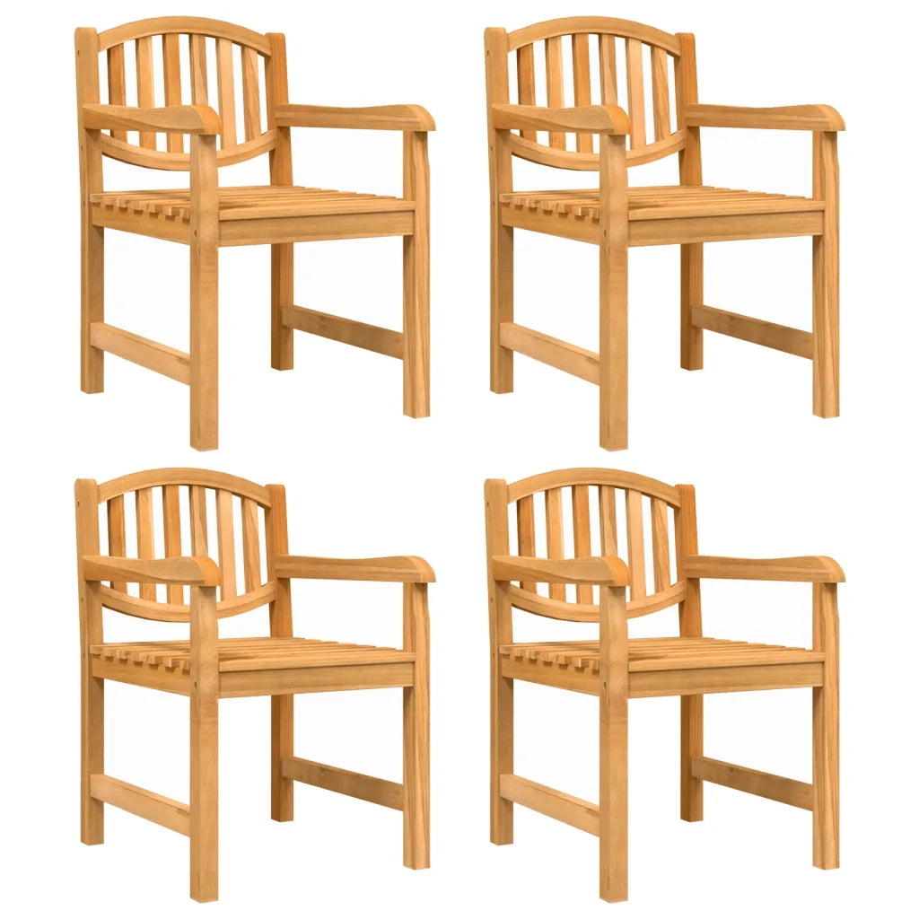 Sedie da Giardino 4 pz 58x59x88 cm in Legno Massello di Teakcod mxl 94067