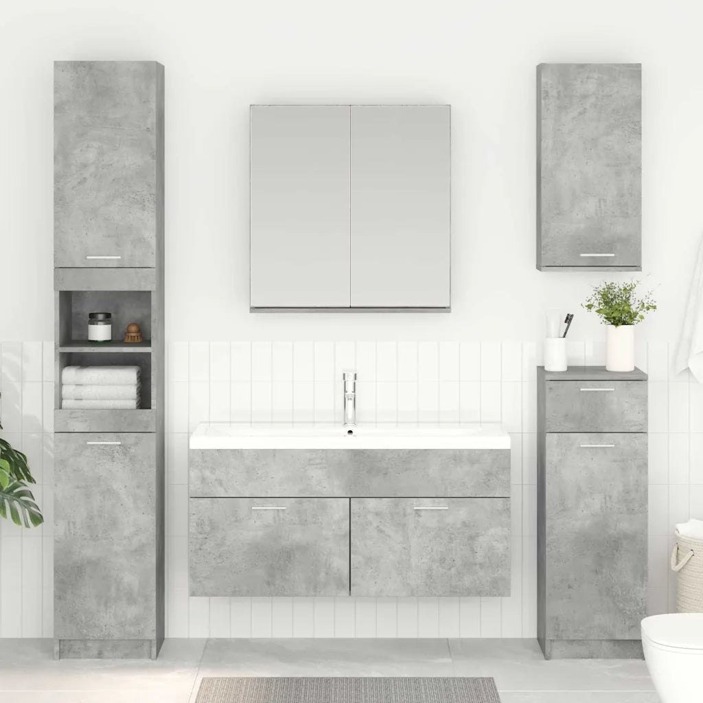 Armadio sottolavello con porta Grigio cemento Legno multistrato 880438