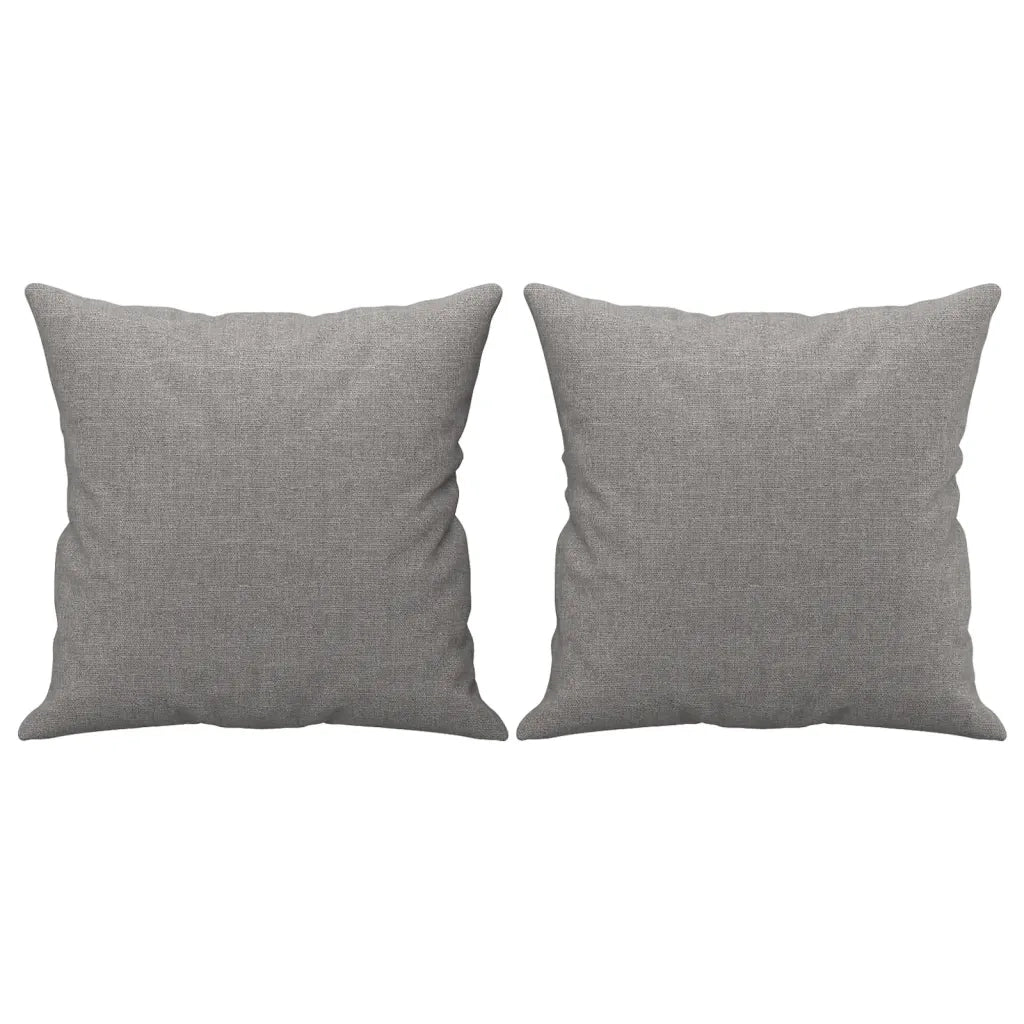 Cuscini Decorativi 2 pz Grigio Chiaro 40x40 cm in Tessuto CFW1648592