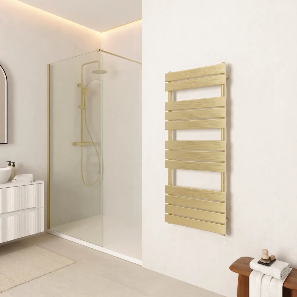 Termoarredo idraulico 1200x500 oro spazzolato interasse 450 | Andromeda