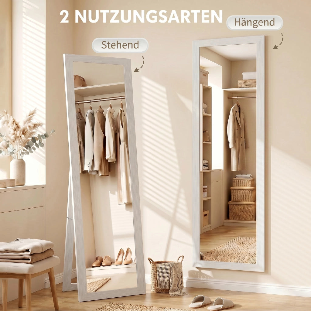 Specchio a Pieno Corpo con Stampa ¨C zephmum ¨C Bianco 37x157 cm