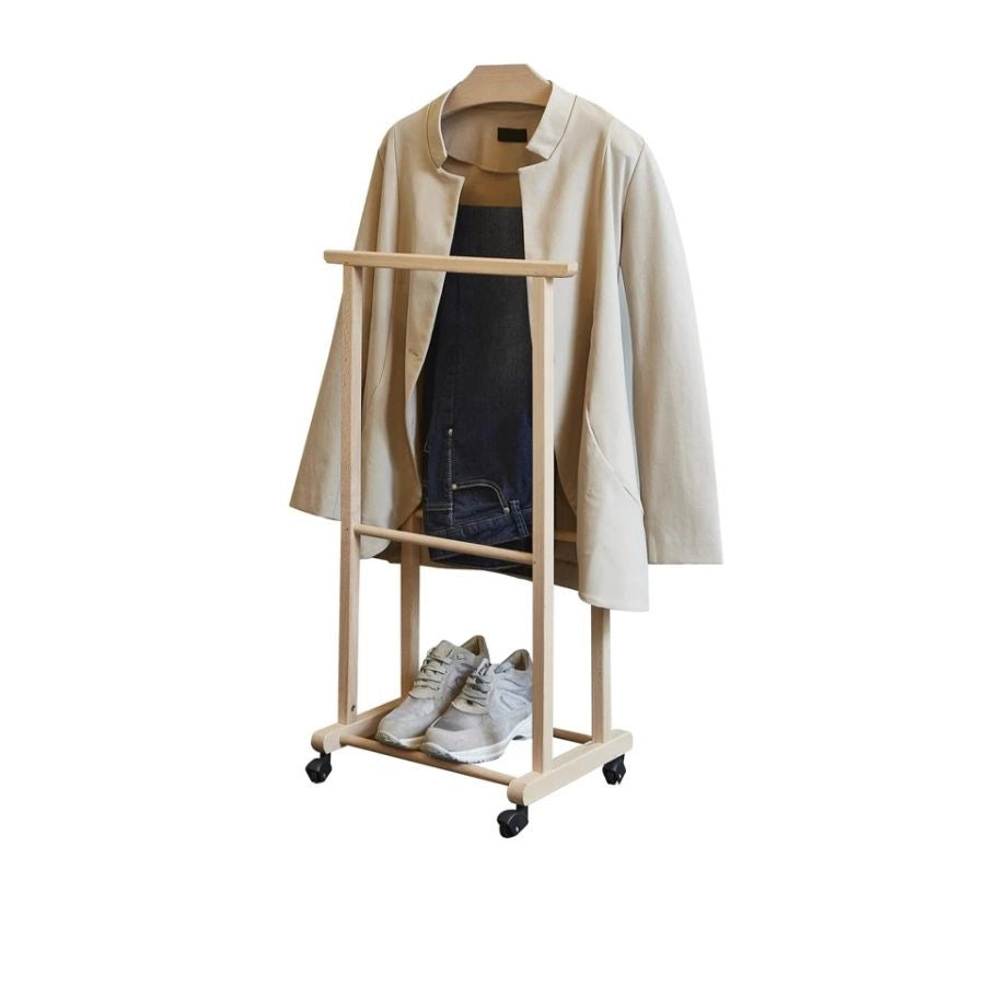 INDOSSATORE DOPPIO IN LEGNO MASSELLO 44X30X103H CM DOMOPACK LIVING