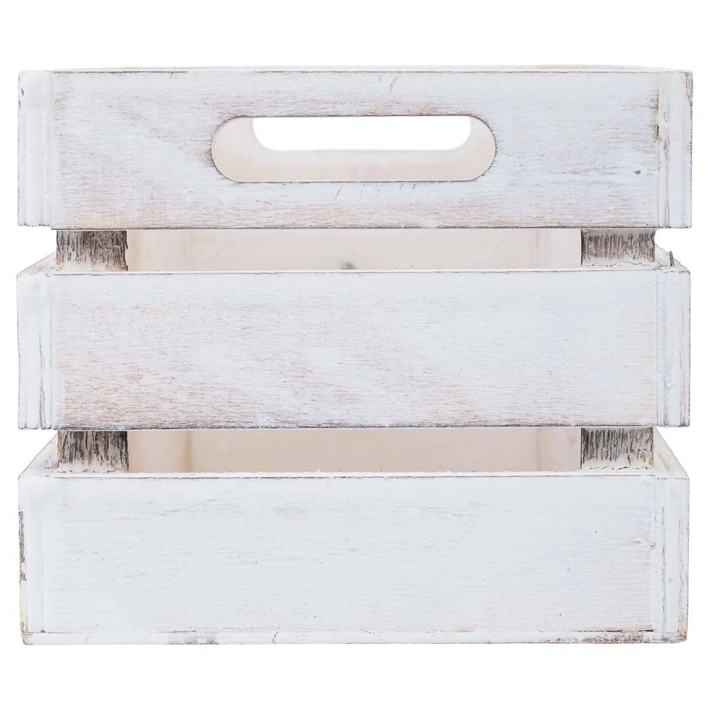 Cassetto in legno bianco 18x12x10h cm