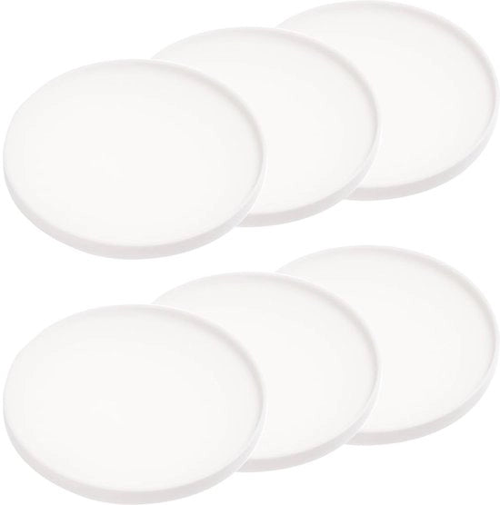 Set di supporti per sottopiano (lotto da 6), siliconici, rotondi, resistente all'acqua del lavastoviglie, senza montaggio richiesto.