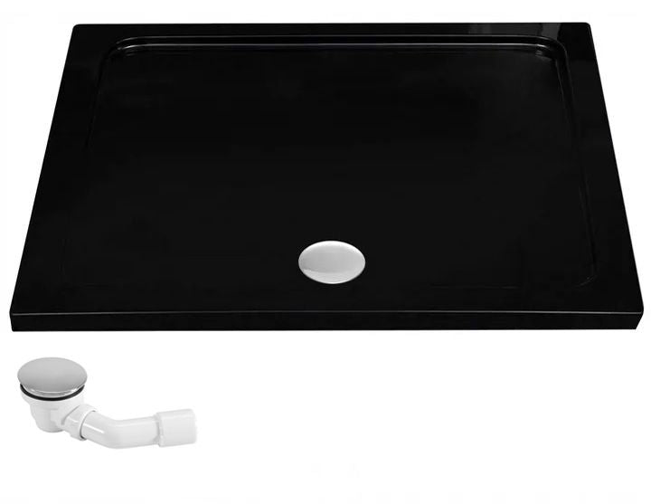 Cabina Doccia Solar Black Mat 100x80 con piatto doccia Savoy black