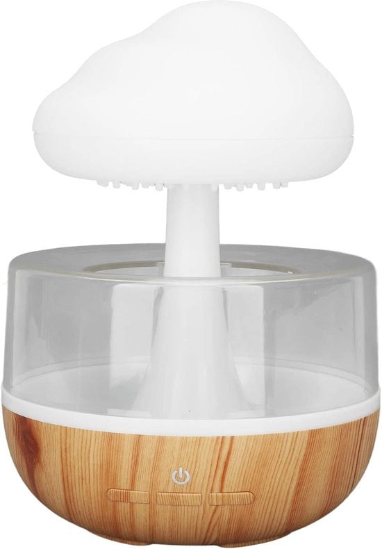 Umidade Regolabile 7 Colori Lampada da Terra 500ml 2 in 1 Regolabile Flusso d'Acqua Silenzioso Relaxante Diffusore