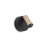 Applique Elf 1 Luce Led Integrato Nera E Oro