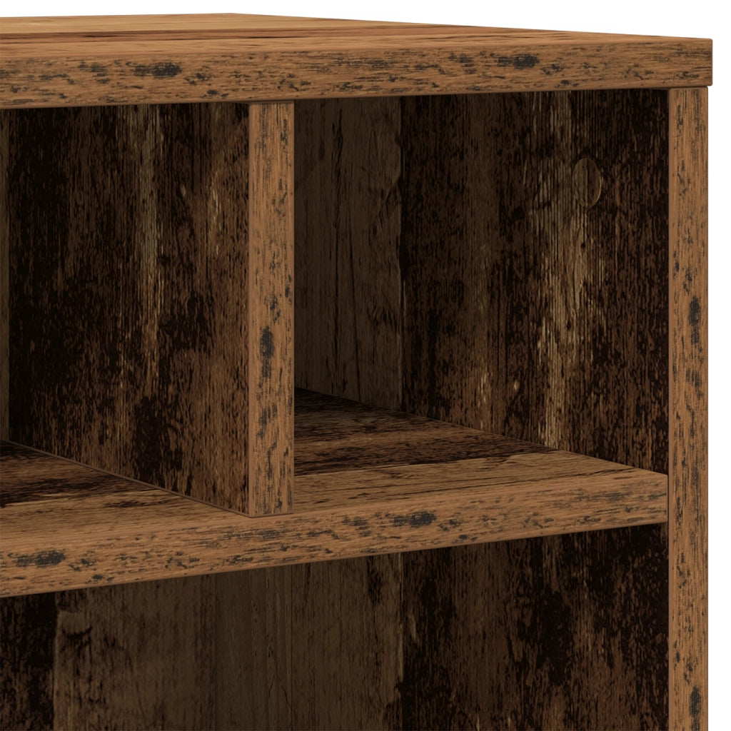 Stand per stampante  con ruote in legno vecchio 41x32x48 cm