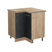 Vicco Mobile ad angolo cucina Calcestruzzo nero 75.6 cm PT Rovere