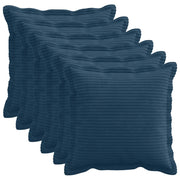 Federa 6 pz HOUTEN Blu navy 50 x 50 cm corduroy 919109