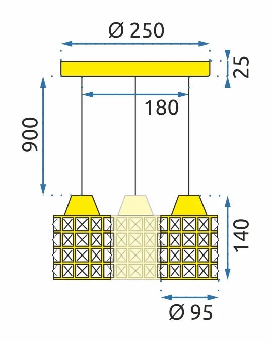 Lampada Gold APP726-3CRP