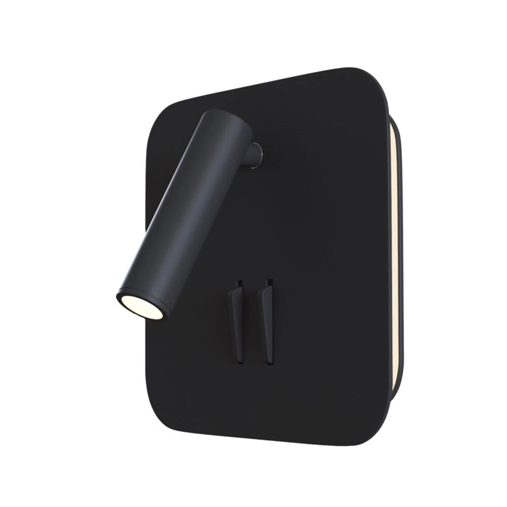 Applique Da Parete Moderno Ios 176 Alluminio Nero Luce Led Integrato 10W