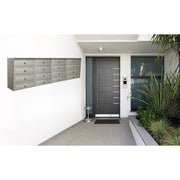 ALUBOX SLIM Cassette Postali Condominiali 16 Posti 50X154,5X30 Cm In Lamiera Zincata E Alluminio Cassetta Postale Da Esterno Condominiale Sistema Anti Prelievo Resistente All'Acqua