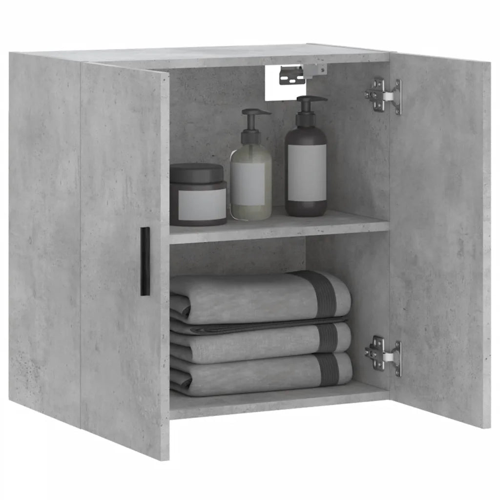 Mobile a Parete Grigio Cemento 60x31x60 cm in Legno Multistrato 829984