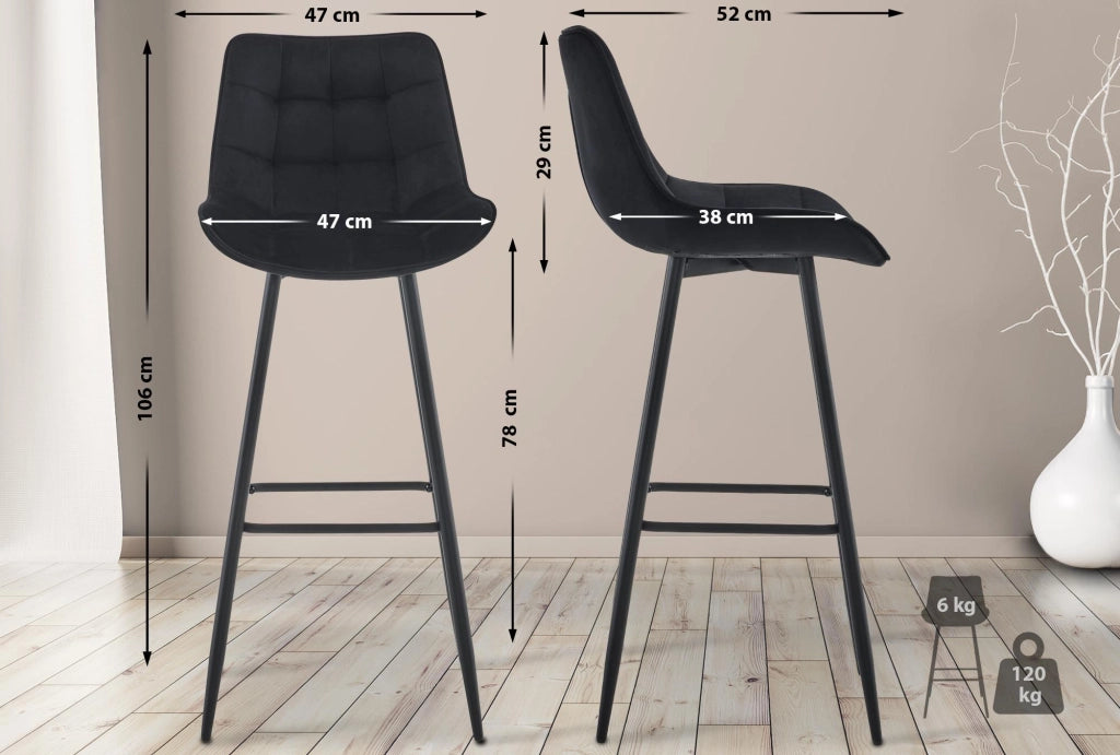 Barhocker Dartford Samt