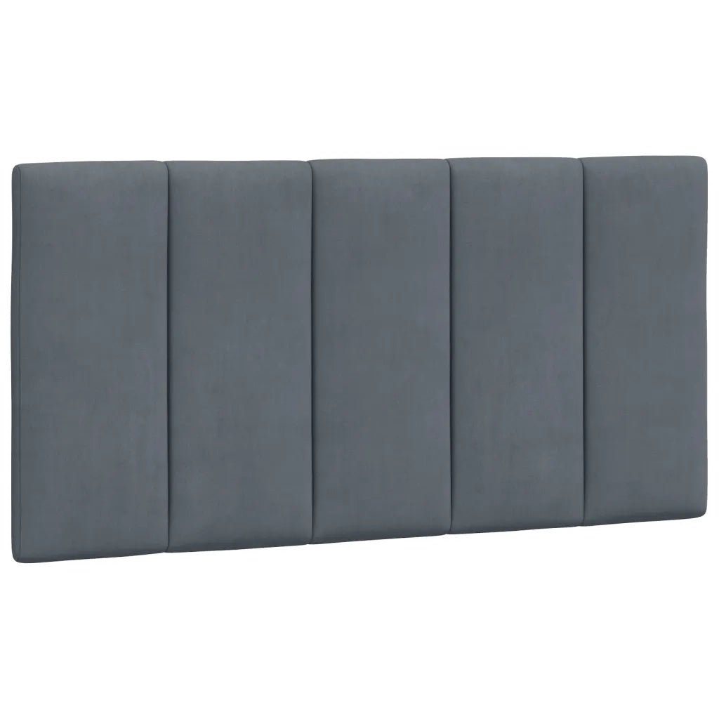 Letto con Materasso Grigio Scuro 100x200 cm in Velluto