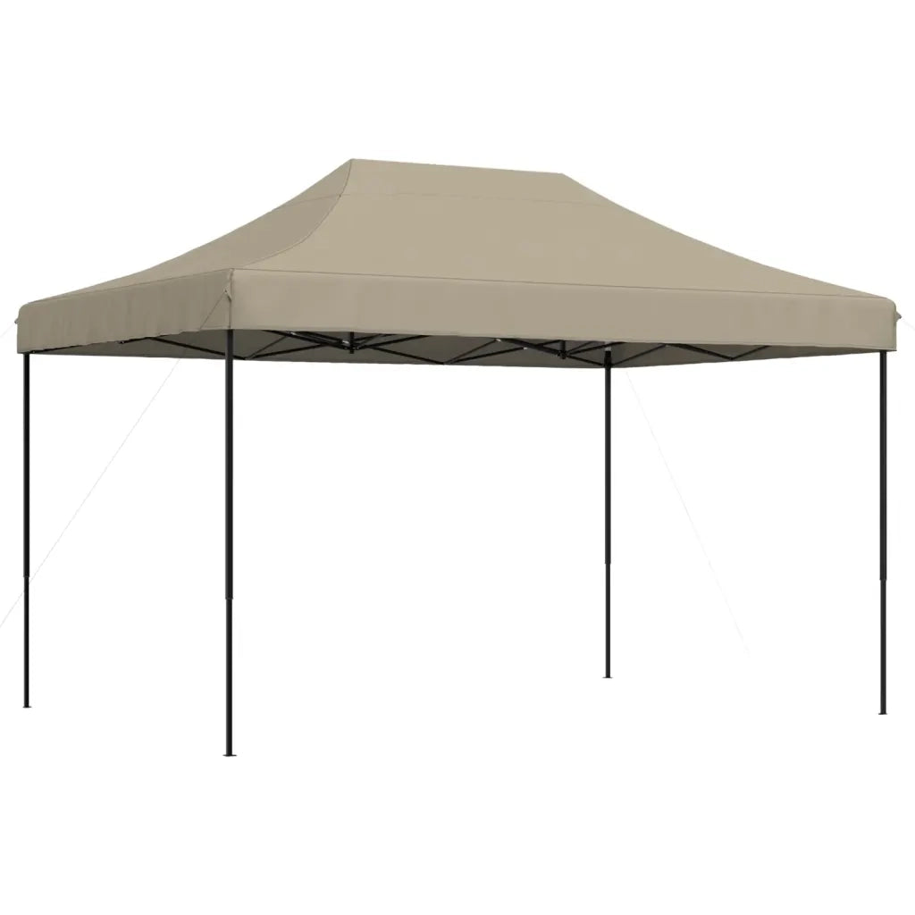 Tenda da Festa Pieghevole Pop-Up Tortora 410x279x315 cm