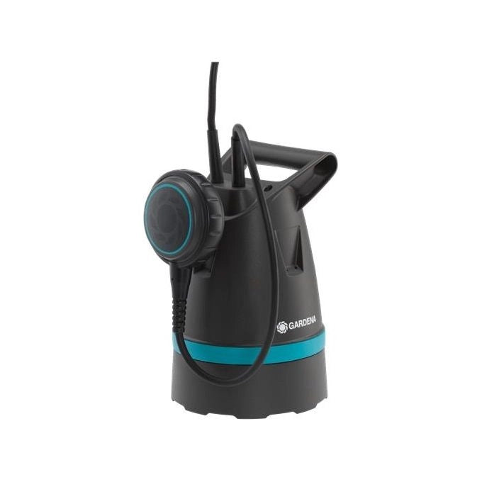 Gardena 09001-47 Pompa Sommersa Acque Chiare 400W 8600 L-h prevalenza 5,5 m immersione 6 m IPX8 colore Nero