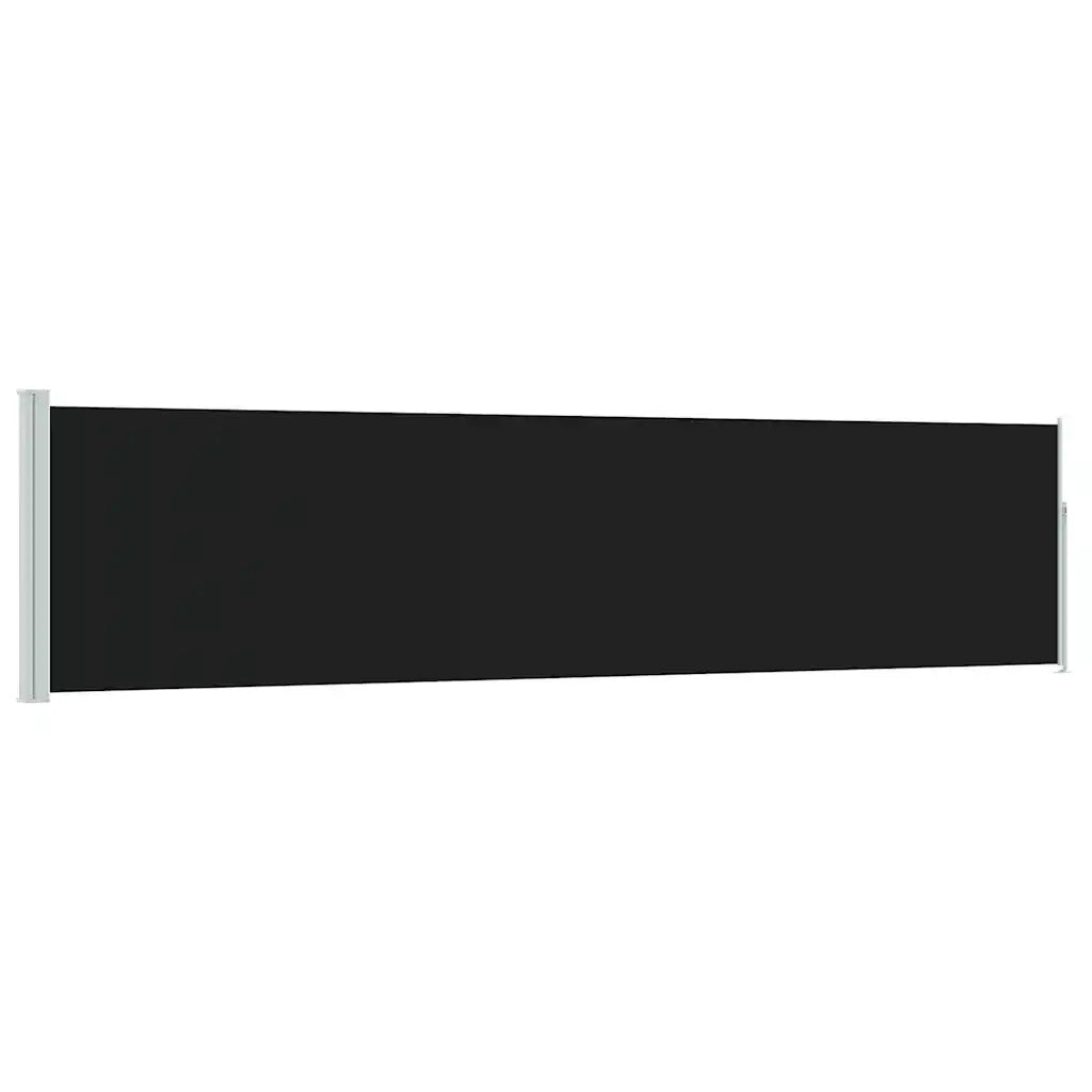 Tenda Laterale Retrattile per Patio-Tenda parasole per balcone 120x500 cm Nero