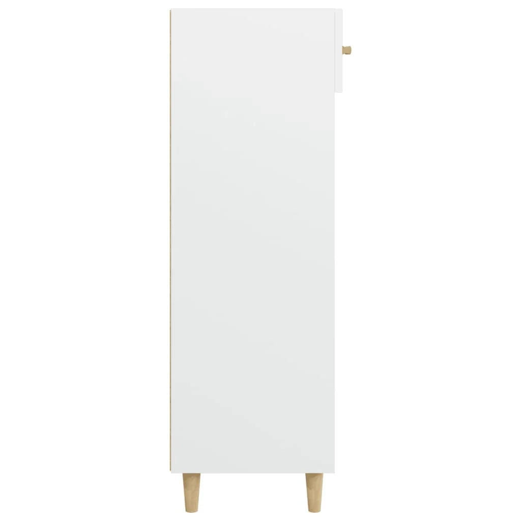 Scarpiera mobile contenitore per scarpe mobile per ingresso/corridoio/soggiorno 60 x 35 x 105 cm legno ingegnerizzato bianco 02_0021485