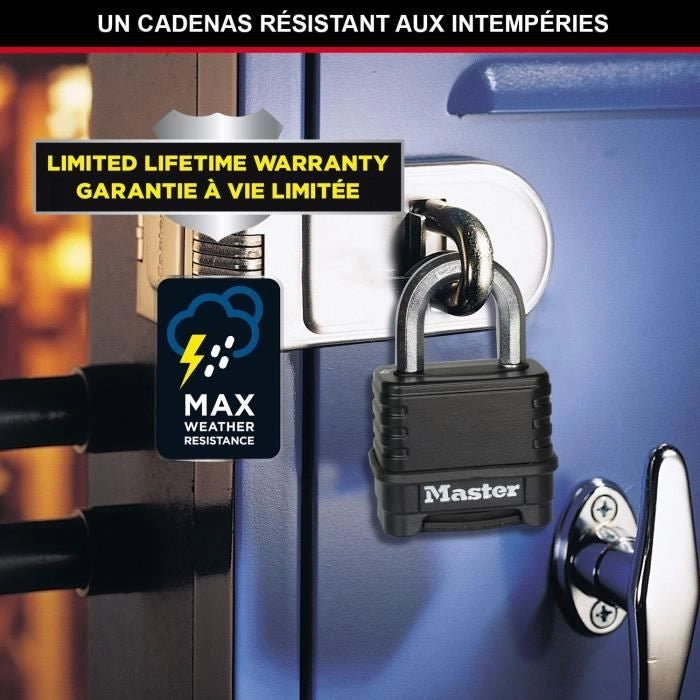 MASTER LOCK Lucchetto ad alta sicurezza [Combinazione] [Zinco] [Esterno] M178EURD
