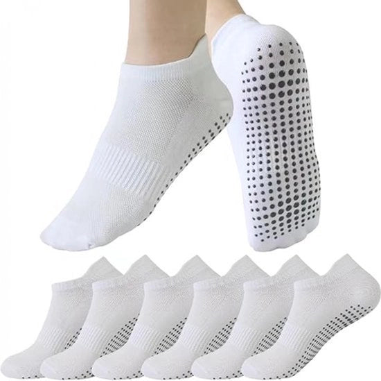 Sokker Antiscivolo - 6 paia - Yoga Calze Singoli - misura 35-40 - Calze da Casa Uomini e Donne antiscivolo - Calze da Yoga Sport - Calze da Casa Uomini antiscivolo - dita densi