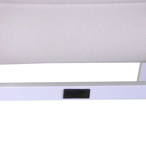 Sedia da Giardino 56x66xh90 cm in Alluminio e Texilene Riverside Bianco