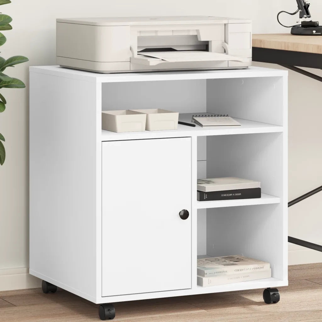 Supporto per Stampante con Ruote Bianco 60x50x67 cm CFW2673921