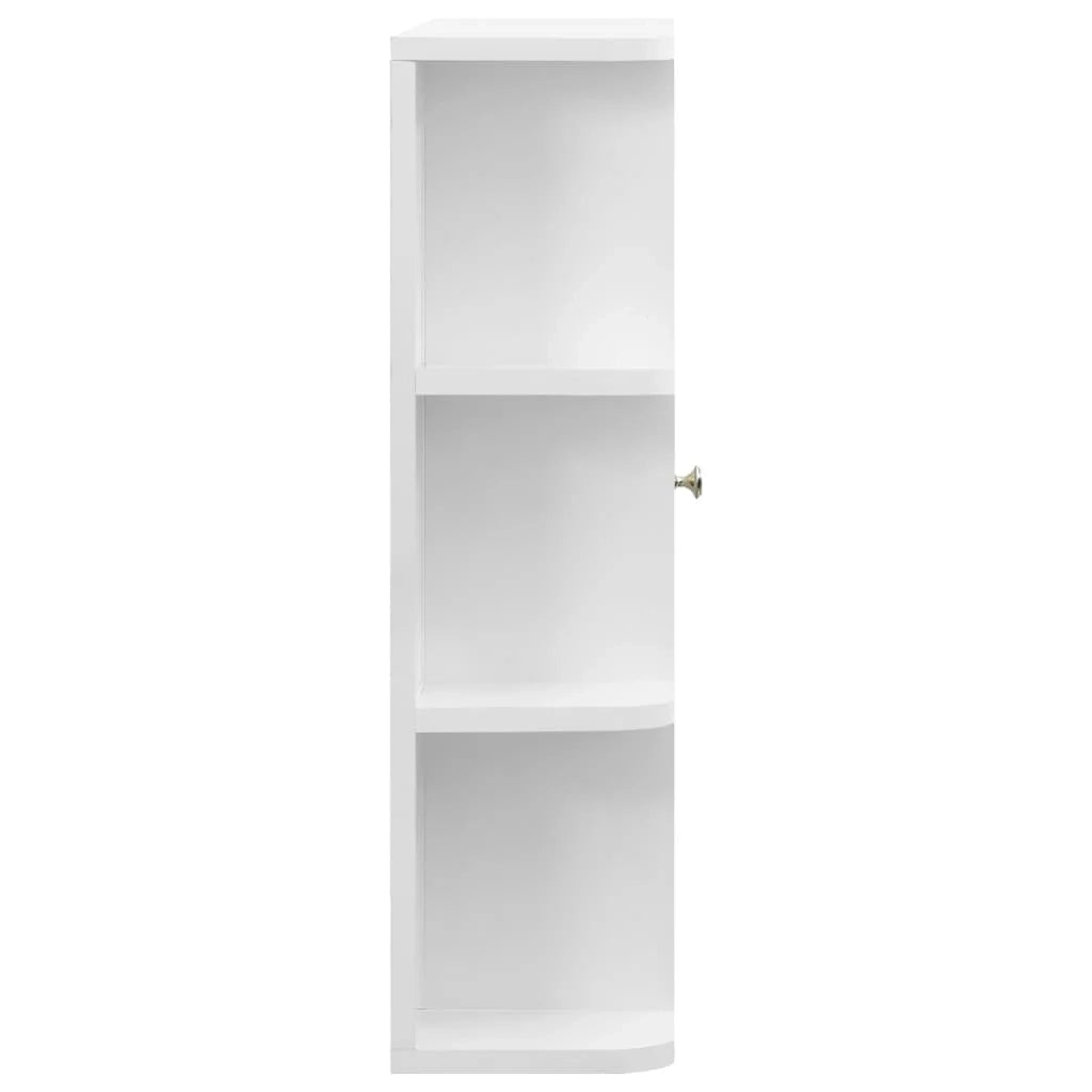 Mobiletto con specchio da bagno 66 x 17 x 63 cm MDF bianco 02_0006718