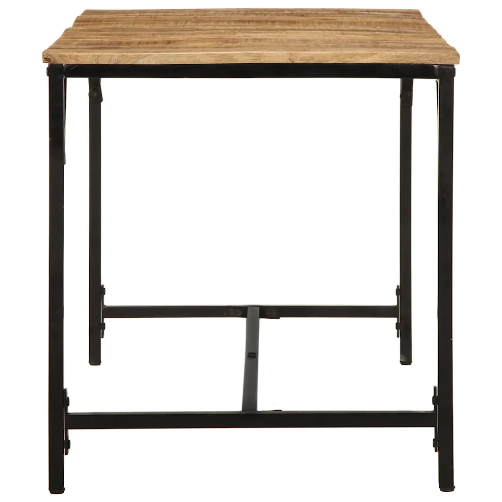 Tavolo da Pranzo 140x70x75 cm in Legno Massello di Mango Grezzo 373604