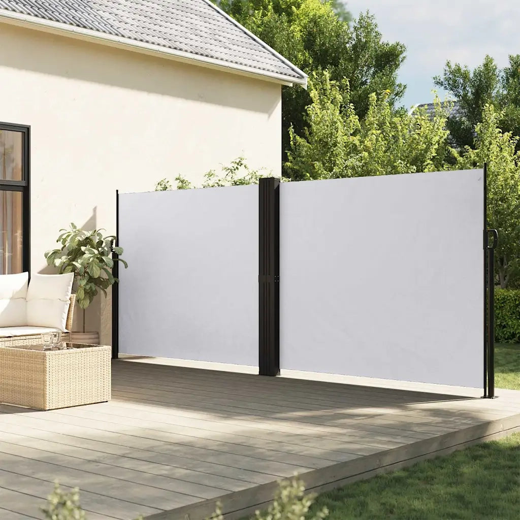Tenda da Sole Laterale Retrattile Bianco 160x600 cm 4004631