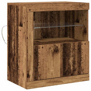 Credenza | Madia LED Marrone 60,5 x 37 x 67 cm Legno multistrato