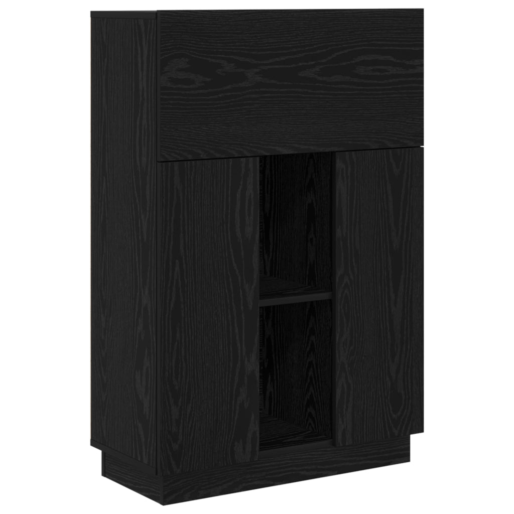 Scrivania in Rovere Nero Rovere Nero Legno Ingegnerizzato Media