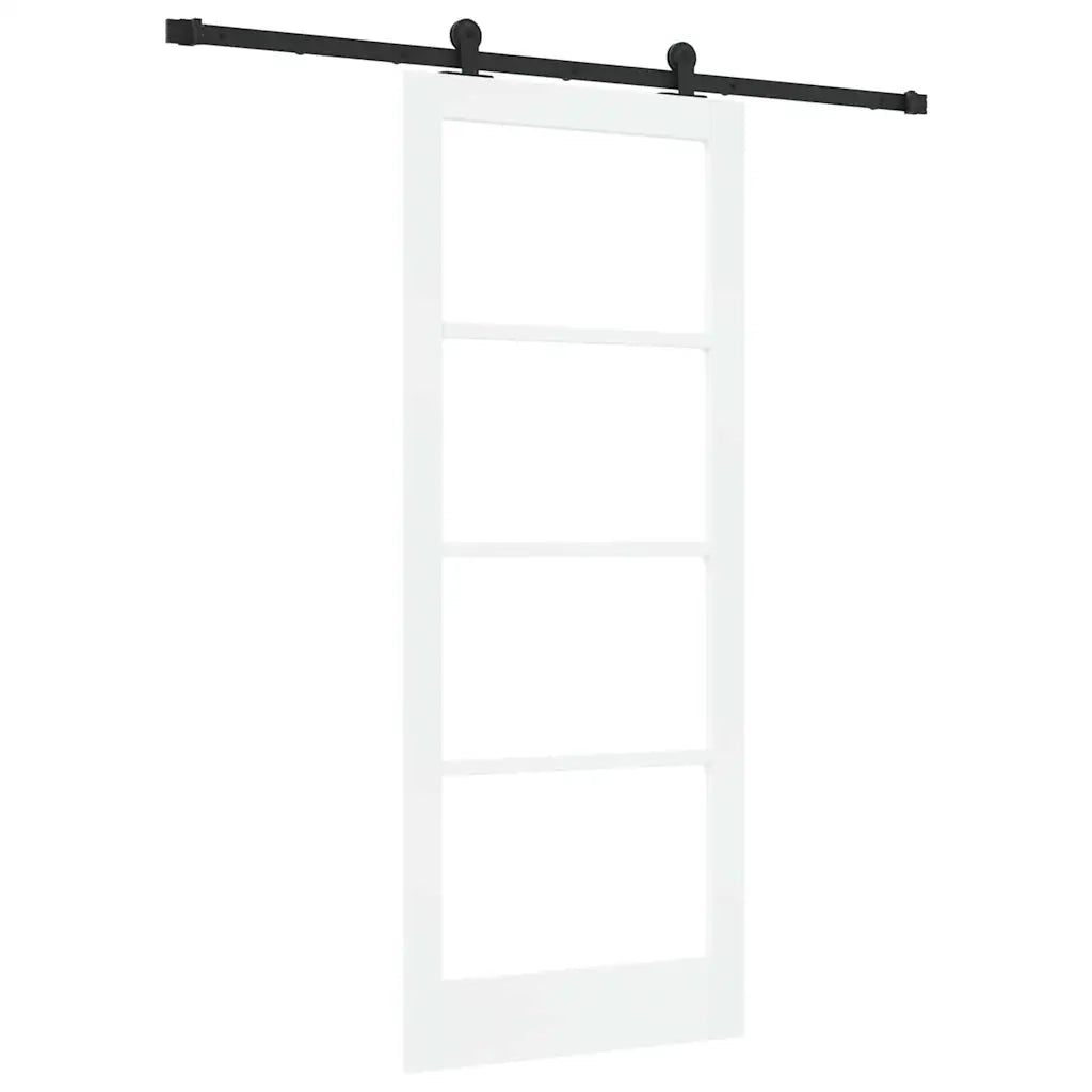 Porta scorrevole ORKDAL Bianco e Nero 83 x 202 cm 3331998
