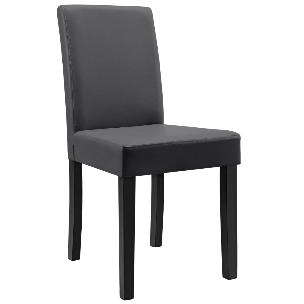 Set Hamburg di 6 Sedie Imbottite da Sala - Grigio Scuro [en.casa]