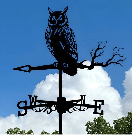 Decorazione Metallica con Motivo di Animali - Ornamento per Dintorni e Terrazze - Decorazione in Acciaio per Esterni - Uccello Decorativo