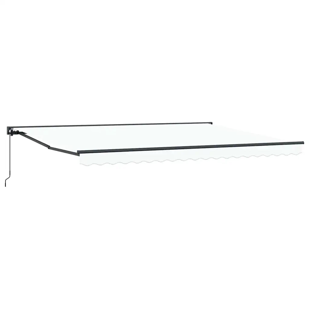 vidaXL Tenda Retrattile Bianco 450x300 cm Tessuto