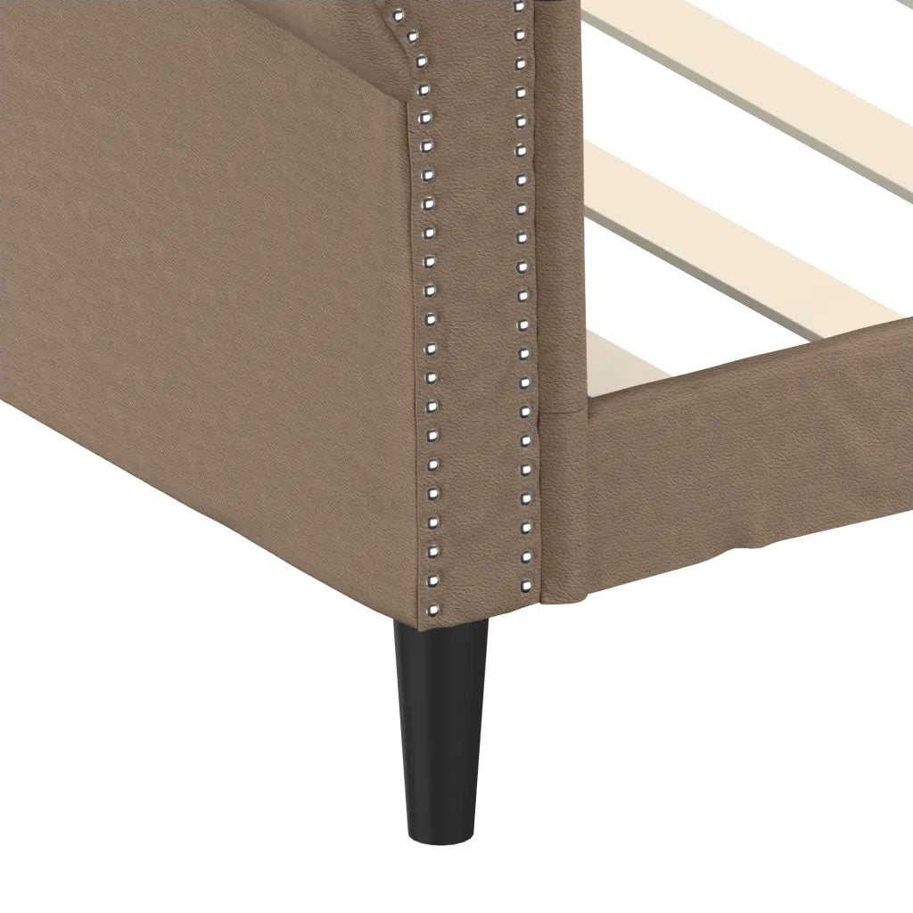 Letto da Giorno Cappuccino 90x200 cm in Similpelle 354229
