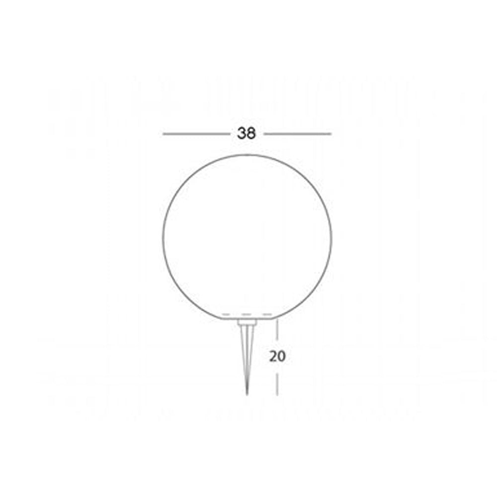 Sfera Esterno/Interno Contemporanea Ball Resina Bianca D38Cm