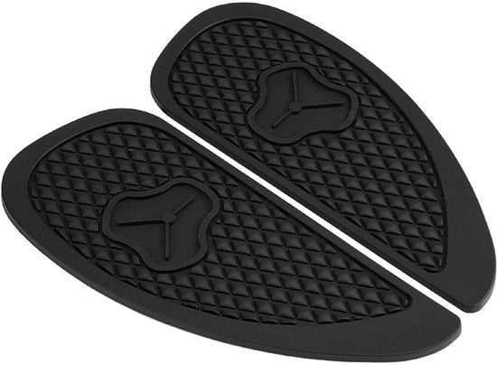 Tankbescherming Antislip - Protezione del Serbatoio Antiscivolo - 2 Pezzi - Materiale ABS - Duraturo e Resistente al Tempo - Colla Ultra-Adesiva - Piastra di Trasmissione