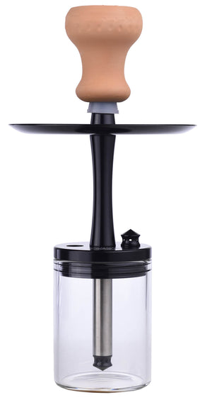 Narghilè 1 Tubo H34 cm con Pinza Carbone