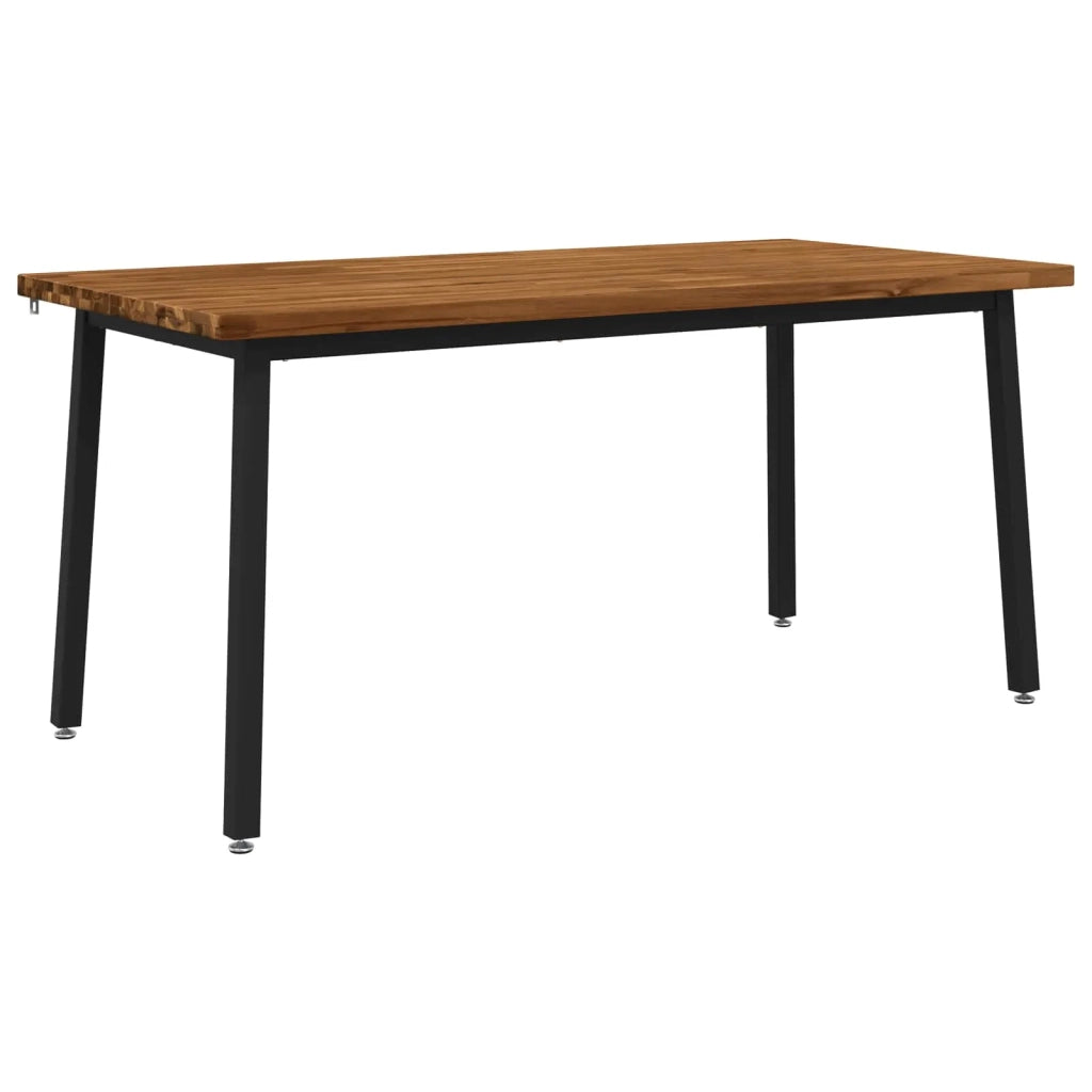 Tavolo da pranzo quadrato 160 x 80 x 75 cm Naturale 3425029