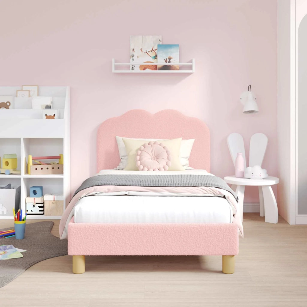 Struttura letto bambini con testata Rosa 80 x 160 cm 42010968